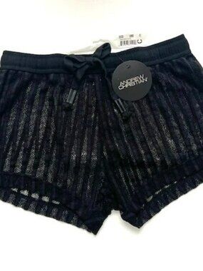 Andrew Christian   Size S   Sheer Mesh Motion Workout Shorts - Black